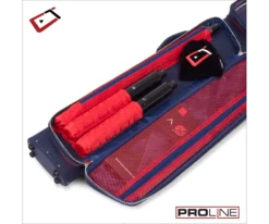 Cuetec 2x4 Navy Pro Line Pool Cue Case -Billiards Sale 23 ct pro line 2x4 navy 95 754 main pocket