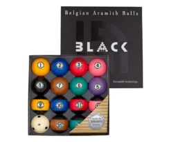 Aramith Tournament "BLACK" Pool Ball Set -Billiards Sale bbabk 01 1