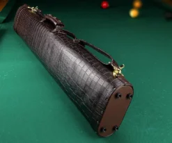 Elite 2 Butt 4 Shaft Brown Leather Case -Billiards Sale ecc24 brown 03 2 1