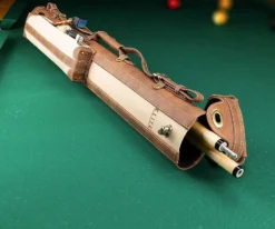 Elite 2x2 Grey Vintage Cue Case -Billiards Sale ecv22 chestnut 01 2