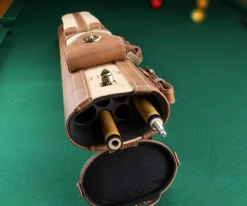 Elite 2x4 Vintage Cue Case Chestnut -Billiards Sale ecv24 chestnut 02