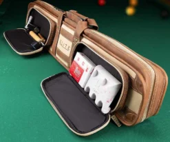 Elite 4x8 Vintage Vinyl Soft Cue Case Chestnut -Billiards Sale ecvs48 chestnut 01 1