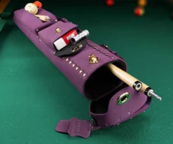 Instroke Suede 3 Butt 5 Shaft Leather Case -Billiards Sale isl35 purple 01