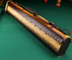 Instroke Tooled 3 Butt 5 Shaft Leather Case -Billiards Sale ist35 rust 02