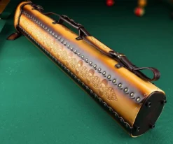 Instroke Tooled 3 Butt 7 Shaft Leather Case -Billiards Sale ist37 rust 02