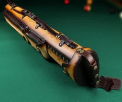 Instroke Tooled 3 Butt 7 Shaft Leather Case -Billiards Sale ist37 rust 03