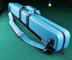 Molinari 2 Butt 4 Shaft Black/Cyan Hybrid Cue Case -Billiards Sale mlcf24 04 3