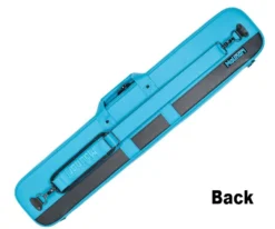 Molinari 3 Butt 6 Shaft Cyan/Black Flat Cue Case -Billiards Sale mlcf36 cyan back 01