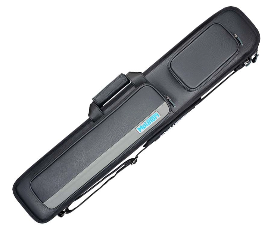 Molinari 3 Butt 6 Shaft Black/Grey Hybrid Cue Case 4 Molinari 3 Butt 6 Shaft Black/Grey Hybrid Cue Case - Image 2