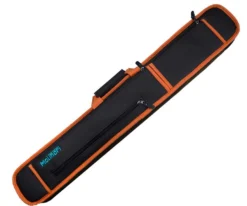 Molinari 2 Butt 4 Shaft Black/Orange Soft Cue Case -Billiards Sale mlcs24 orange 01