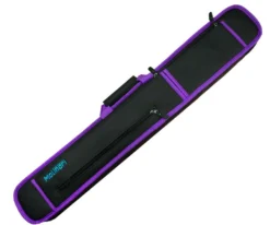 Molinari 2 Butt 4 Shaft Black/Purple Soft Cue Case -Billiards Sale mlcs24 purple 01