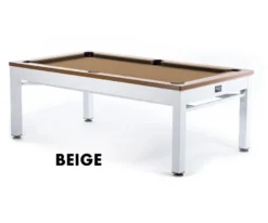 Newport 3-in-1 Outdoor Pool/Dining/Ping Pong Table From Spencer Marston - FREE Installation -Billiards Sale newport beige