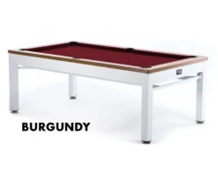 Newport 3-in-1 Outdoor Pool/Dining/Ping Pong Table From Spencer Marston - FREE Installation -Billiards Sale newport burgundy