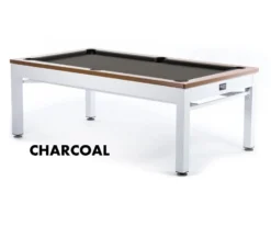 Newport 3-in-1 Outdoor Pool/Dining/Ping Pong Table From Spencer Marston - FREE Installation -Billiards Sale newport charcoal