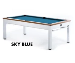 Newport 3-in-1 Outdoor Pool/Dining/Ping Pong Table From Spencer Marston - FREE Installation -Billiards Sale newport sky blue