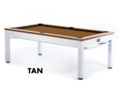 Newport 3-in-1 Outdoor Pool/Dining/Ping Pong Table From Spencer Marston - FREE Installation -Billiards Sale newport tan
