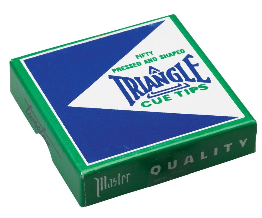 Triangle Pool Cue Tips (Box Of 50) 3 Triangle Pool Cue Tips (Box Of 50)
