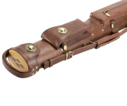Tango Pampa Chestnut 2 Butt 2 Shaft Leather Cue Case -Billiards Sale tapm22 chestnut 03