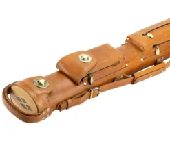 Tango Pampa Tan 2 Butt 2 Shaft Leather Cue Case -Billiards Sale tapm22 tan 03
