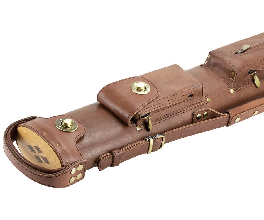 Tango Pampa Chestnut 2 Butt 4 Shaft Leather Cue Case 5 Tango Pampa Chestnut 2 Butt 4 Shaft Leather Cue Case - Image 3