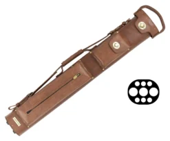Tango Pampa Chestnut 3 Butt 6 Shaft Leather Cue Case