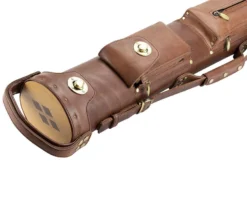 Tango Pampa Chestnut 3 Butt 6 Shaft Leather Cue Case -Billiards Sale tapm36 chestnut 03