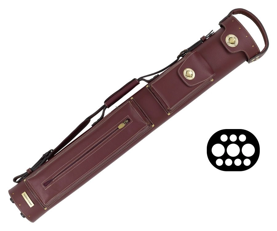 Tango Zorzal Burgundy 3 Butt 7 Shaft Hard Case 4 Tango Zorzal Burgundy 3 Butt 7 Shaft Hard Case - Image 2