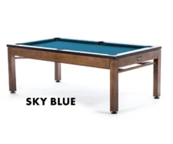 Tucson 3-in-1 Outdoor Pool/Dining/Ping Pong Table From Spencer Marston - FREE Installation -Billiards Sale tucson sky blue